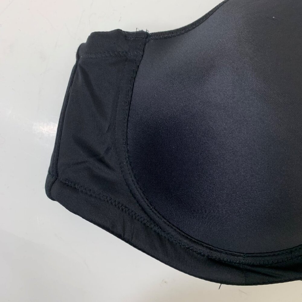 Ashley Stuart Smoothing Plunge Butterfly Bra in Black - Size 38D - Picture 3 of 9